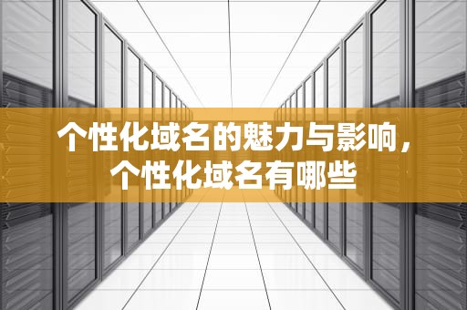 个性化域名的魅力与影响，个性化域名有哪些