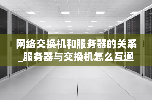 网络交换机和服务器的关系_服务器与交换机怎么互通_网络交换机与服务器的关系