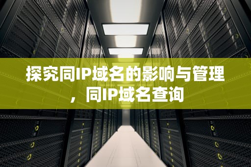 探究同IP域名的影响与管理，同IP域名查询