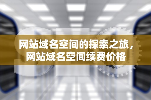 网站域名空间的探索之旅，网站域名空间续费价格