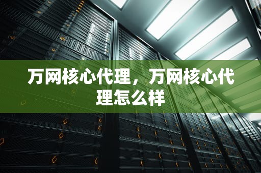 万网核心代理，万网核心代理怎么样