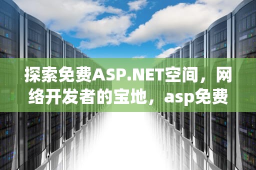 探索免费ASP.NET空间，网络开发者的宝地，asp免费空间试用