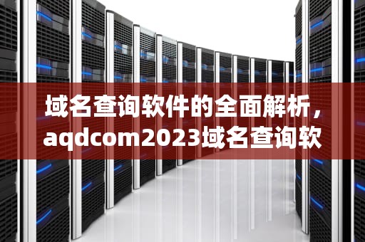 域名查询软件的全面解析，aqdcom2023域名查询软件