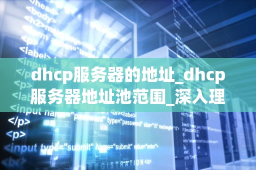 dhcp服务器的地址_dhcp服务器地址池范围_深入理解DHCP服务器的地址
