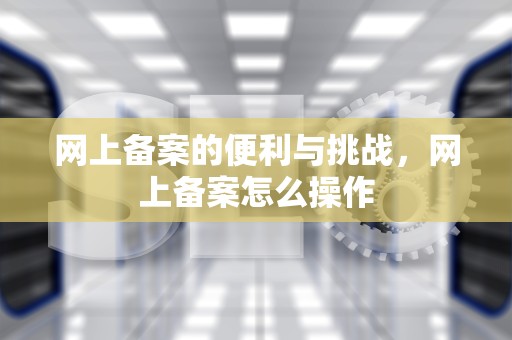 网上备案的便利与挑战，网上备案怎么操作