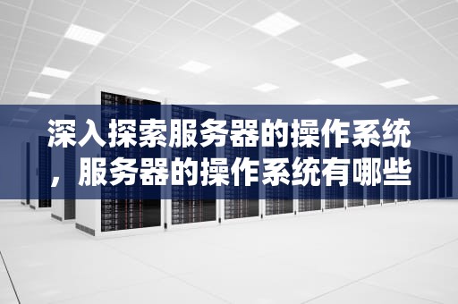 深入探索服务器的操作系统，服务器的操作系统有哪些