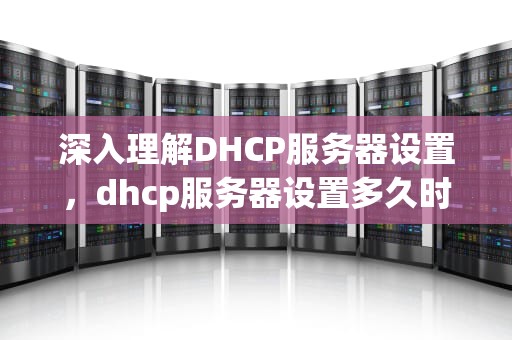 深入理解DHCP服务器设置，dhcp服务器设置多久时间