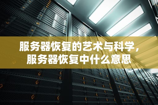 服务器恢复的艺术与科学，服务器恢复中什么意思