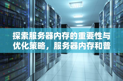 探索服务器内存的重要性与优化策略，服务器内存和普通内存有什么区别