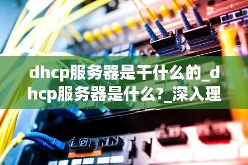 dhcp服务器是干什么的_dhcp服务器是什么?_深入理解DHCP服务器的作用与应用