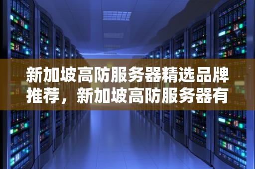 新加坡高防服务器精选品牌推荐，新加坡高防服务器有哪些品牌的好用