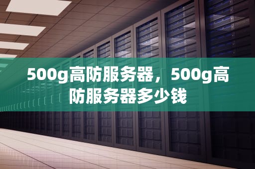 500g高防服务器，500g高防服务器多少钱