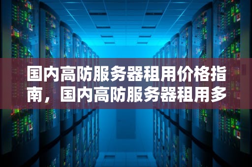 国内高防服务器租用价格指南，国内高防服务器租用多少钱一台的