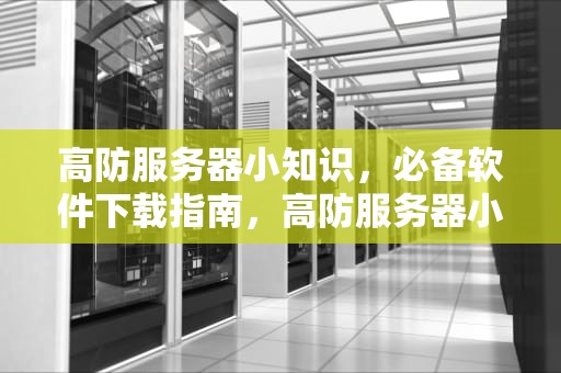 高防服务器小知识，必备软件下载指南，高防服务器小知识有哪些软件可以下载的
