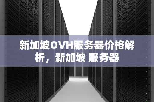 新加坡OVH服务器价格解析，新加坡 服务器