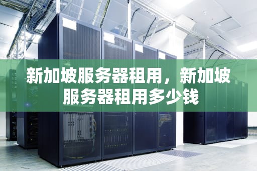 新加坡服务器租用，新加坡 服务器租用多少钱