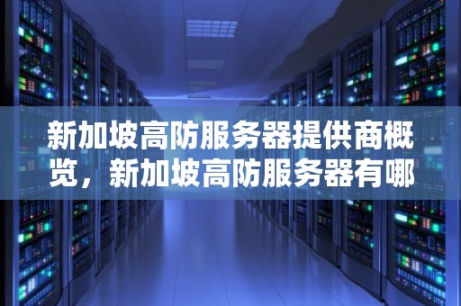 新加坡高防服务器提供商概览，新加坡高防服务器有哪些公司生产