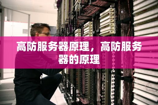 高防服务器原理，高防服务器的原理