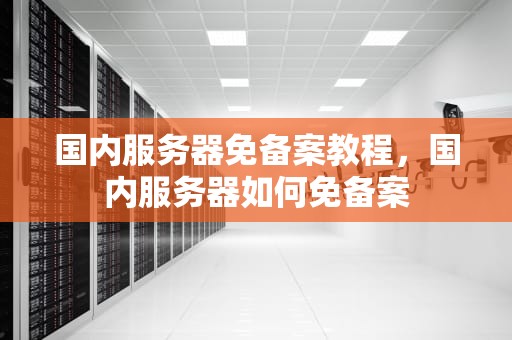 国内服务器免备案教程，国内服务器如何免备案