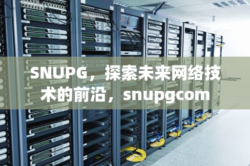 SNUPG，探索未来网络技术的前沿，snupgcom