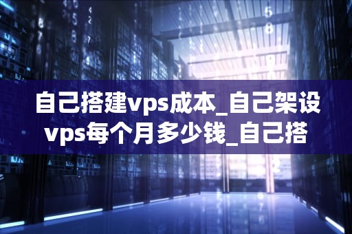 自己搭建vps成本_自己架设vps每个月多少钱_自己搭建VPS的成本分析