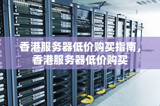 香港服务器低价购买指南，香港服务器低价购买