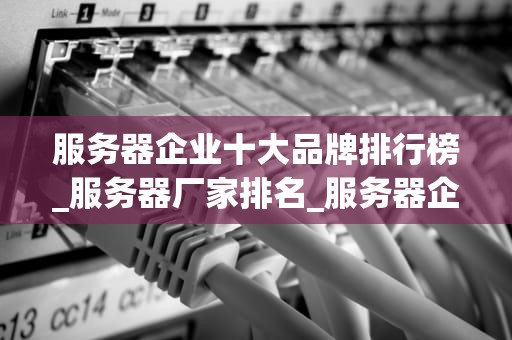 服务器企业十大品牌排行榜_服务器厂家排名_服务器企业十大品牌排行榜