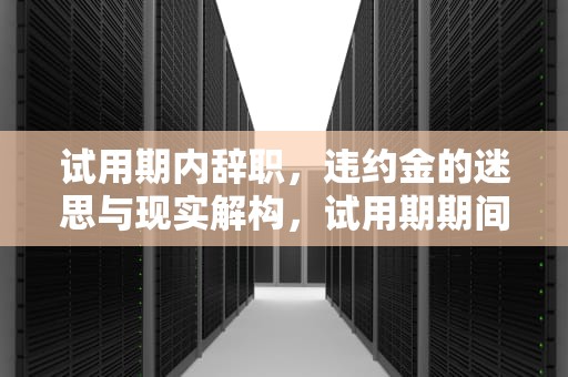 试用期内辞职，违约金的迷思与现实解构，试用期期间辞职需要交违约金吗合法吗