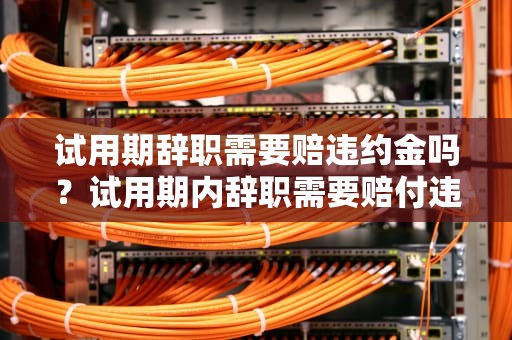 试用期辞职需要赔违约金吗？试用期内辞职需要赔付违约金吗