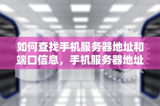 如何查找手机服务器地址和端口信息，手机服务器地址在哪里看 端口信息呢