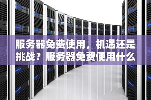 服务器免费使用，机遇还是挑战？服务器免费使用什么意思啊