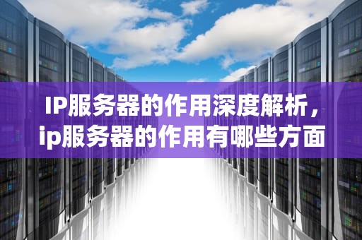 IP服务器的作用深度解析，ip服务器的作用有哪些方面