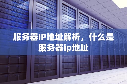 服务器IP地址解析，什么是服务器ip地址
