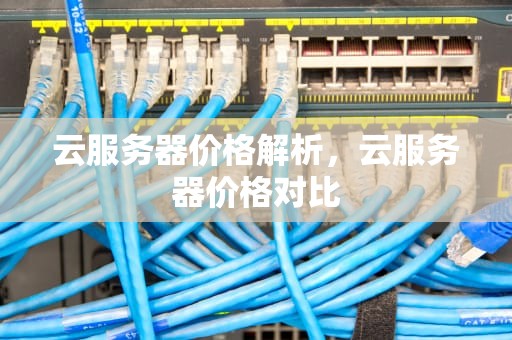 云服务器价格解析，云服务器价格对比