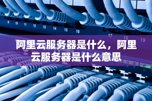阿里云服务器是什么，阿里云服务器是什么意思