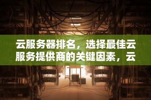 云服务器排名，选择最佳云服务提供商的关键因素，云服务器排名前十名
