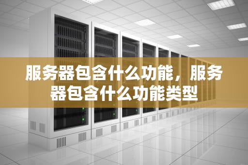 服务器包含什么功能，服务器包含什么功能类型