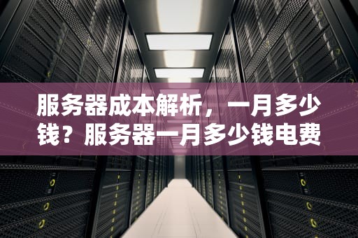 服务器成本解析，一月多少钱？服务器一月多少钱电费