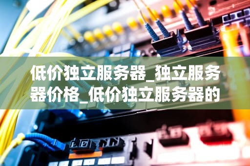 低价独立服务器_独立服务器价格_低价独立服务器的优势与选择