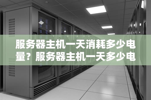 服务器主机一天消耗多少电量？服务器主机一天多少电费