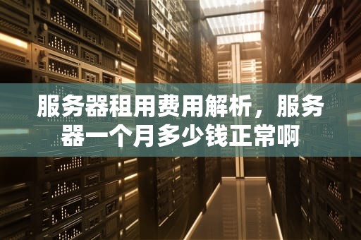 服务器租用费用解析，服务器一个月多少钱正常啊