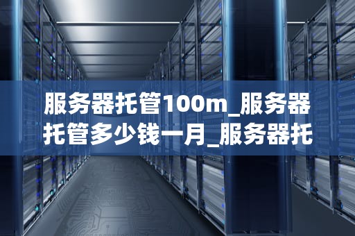 服务器托管100m_服务器托管多少钱一月_服务器托管100M的全面解析
