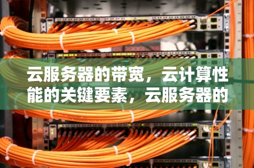 云服务器的带宽，云计算性能的关键要素，云服务器的带宽是什么意思