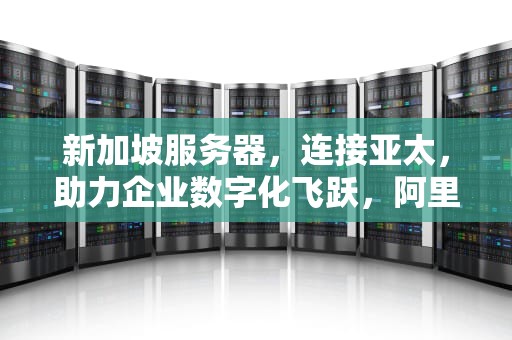 新加坡服务器，连接亚太，助力企业数字化飞跃，阿里云新加坡服务器