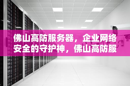 佛山高防服务器，企业网络安全的守护神，佛山高防服务器租用