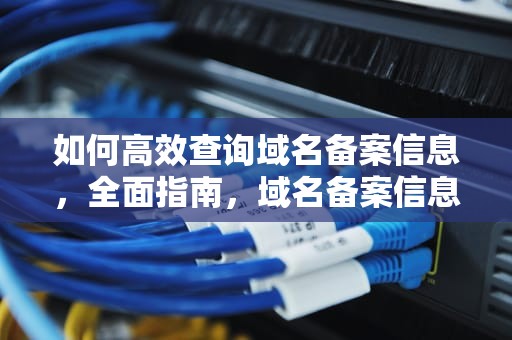 如何高效查询域名备案信息，全面指南，域名备案信息查询官网