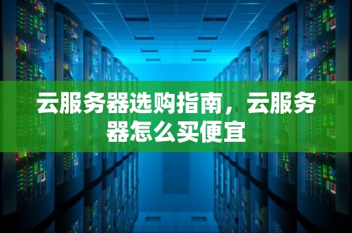 云服务器选购指南，云服务器怎么买便宜