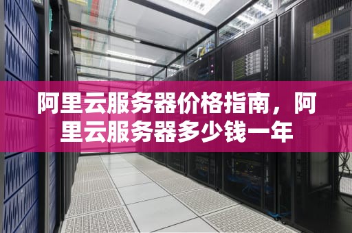 阿里云服务器价格指南，阿里云服务器多少钱一年