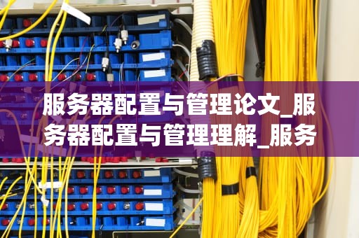 服务器配置与管理论文_服务器配置与管理理解_服务器配置与管理的重要性及实践