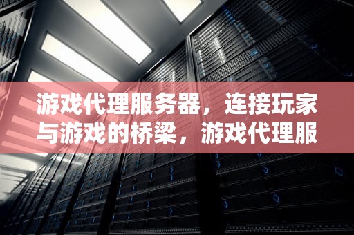 游戏代理服务器，连接玩家与游戏的桥梁，游戏代理服务器域名短信包收费